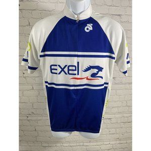 Exel Champ-Sys Pelotonia Multicolored Biking Riding Cycling Half Zip Shirt L